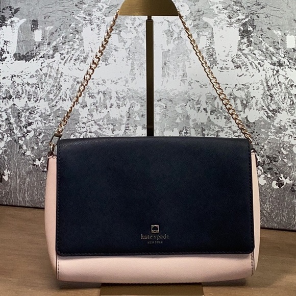 Kate Spade Pink and Black Clutch Bag - Picture 1 of 10